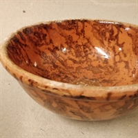 antik brun melet keramik skål gammelt keramik